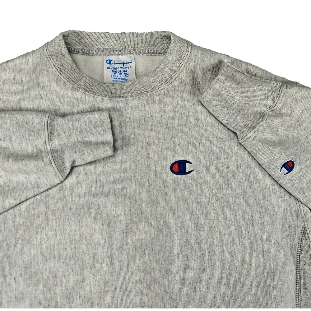 Champion Reverse‎ Weave Sweatshirt Mens Medium Heather Gray Crewneck Pullover